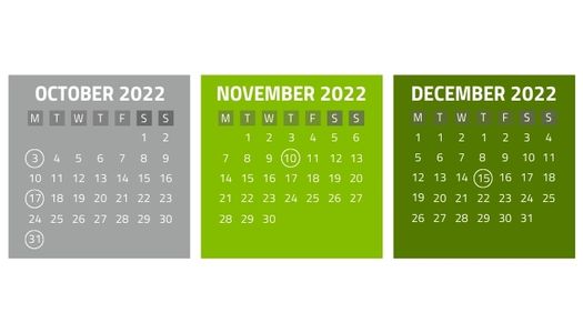 2022 Q4 tax calendar: Key deadlines